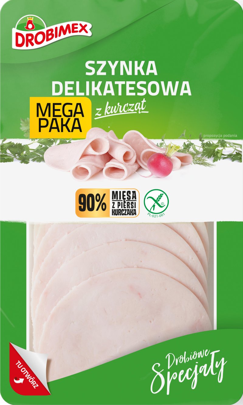 Szynka delikatesowa 100 g i MEGA PAKA