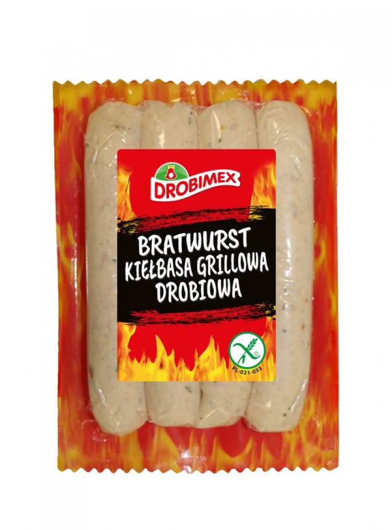 Bratwurst Kiełbasa Grillowa Drobiowa 300g